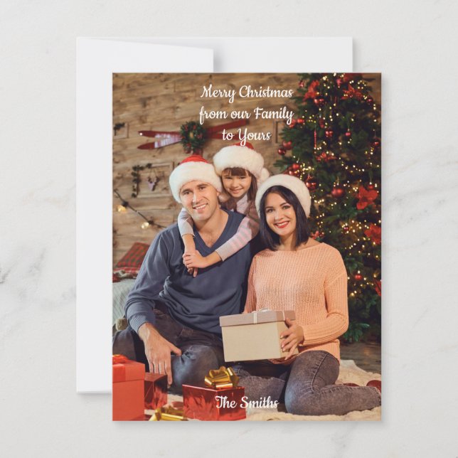 Ajouter votre propre carte de Noël (Devant)