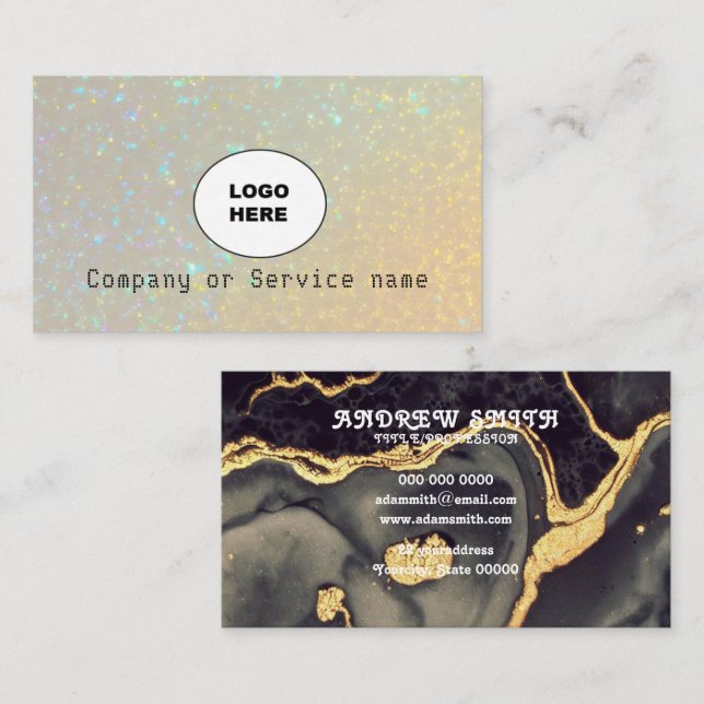 Ajouter votre propre Carte de visite de velours im (Devant / Derrière)