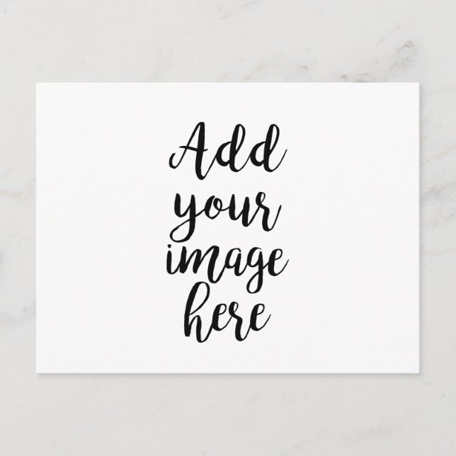 Ajouter votre propre carte postale personnalisable (Devant)