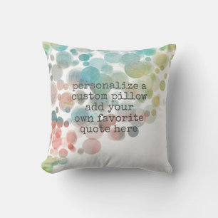 ajouter votre propre devis coussin jolie aquarelle