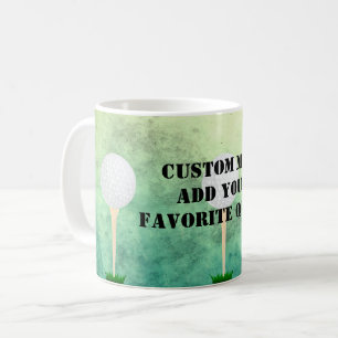 ajouter votre propre devis personnalisé tasse golf