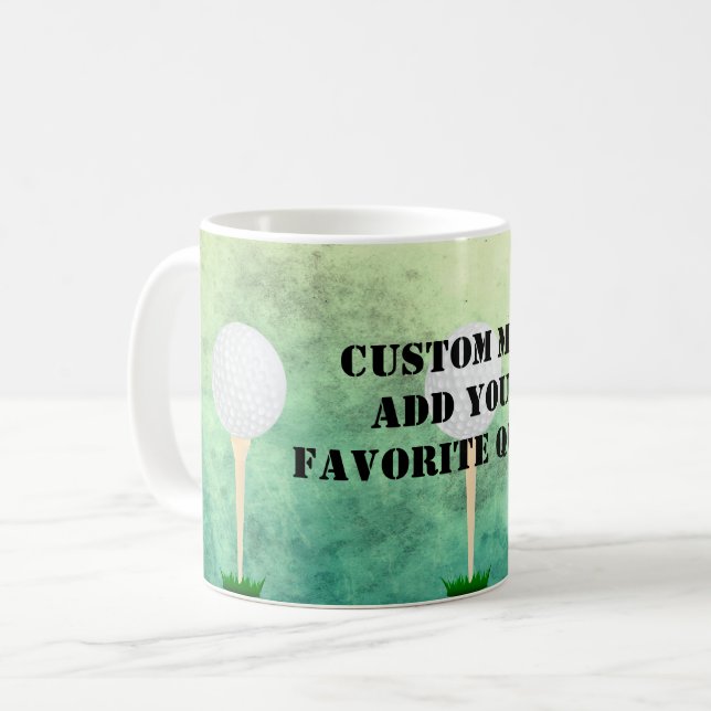 ajouter votre propre devis personnalisé tasse golf (Devant gauche)