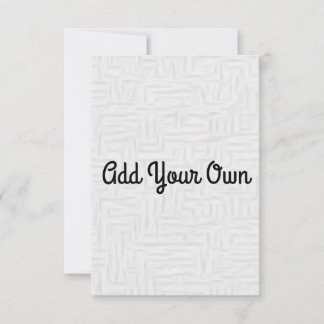 Ajouter votre propre - Invitation
