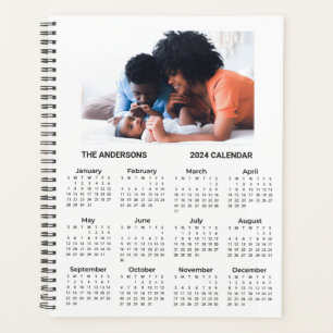 Ajouter votre propre photo de famille 2024 Calendr