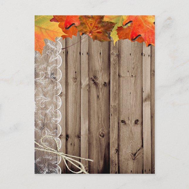 Ajouter votre propre texte Invitation d'automne (Devant)