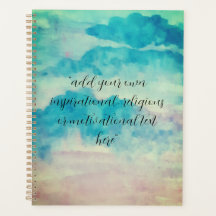 Ajouter votre texte Aquarelle Beau Ciel Bleu