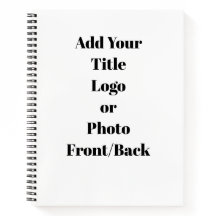 Ajouter votre texte Carnet Spiral personnalisable
