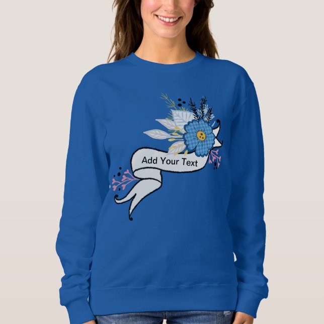 Ajouter votre texte - Sweatshirt de base pour femm (Devant)