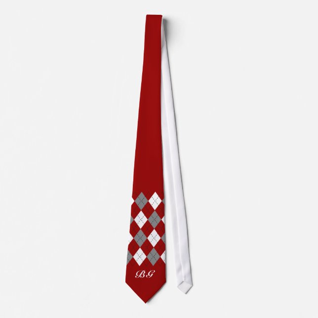 Ajoutez la cravate rouge élégante de Jacquard de (Devant)