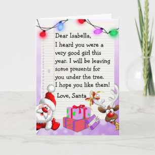 Ajoutez le nom de votre enfant à cette carte "Cher