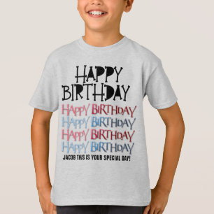 Ajoutez le nom de votre enfant - T-Shirt TAGLESS®