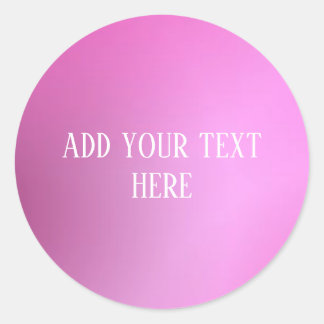 Ajoutez vos autocollants ronds roses classiques de