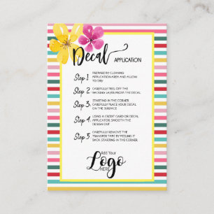 AJOUTEZ VOTRE APPLICATION DE DÉTAILS LOGO CARTES D