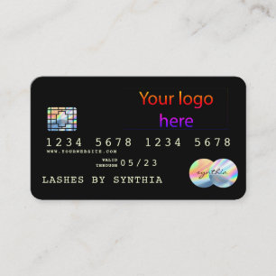 Ajoutez votre carte de crédit moderne Holographe L