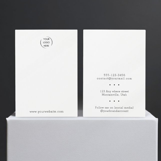 Ajoutez votre logo Carte d'affichage bijoux tout-e (Créateur téléchargé)