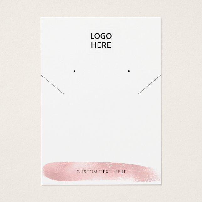 Ajoutez votre logo Carte d'affichage d'oreille pou (Devant)