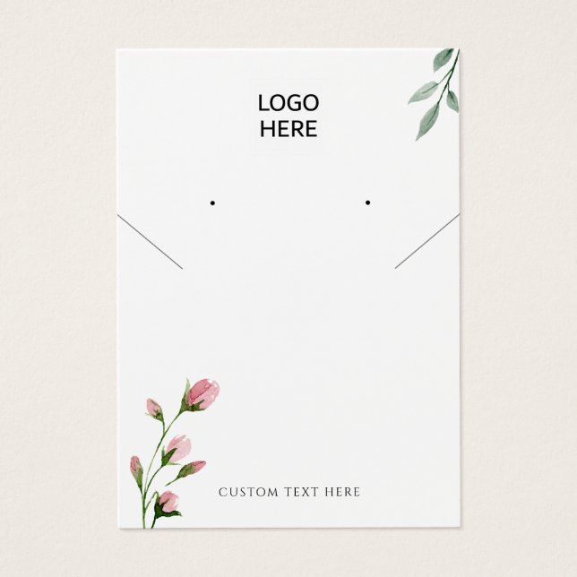 Ajoutez votre logo Carte d'affichage d'oreille pou (Devant)