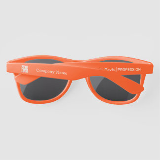 ajoutez votre logo - lunettes de soleil orange