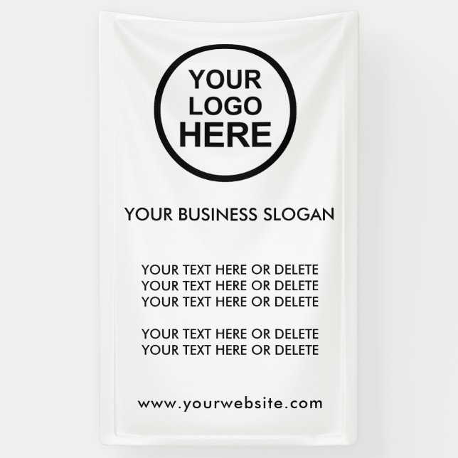Ajoutez Votre Logo Slogan Et Votre Bannière Promot (Vertical)