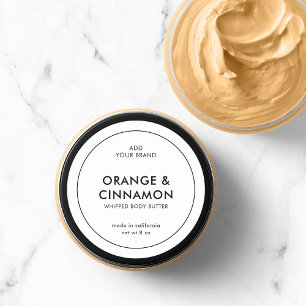 Ajoutez votre marque minimaliste Étiquette de prod