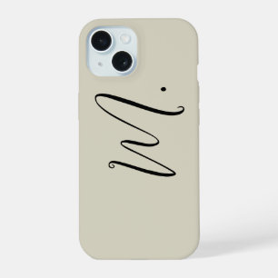 Ajoutez Votre Nom Monogramme Initial Moderne Calli