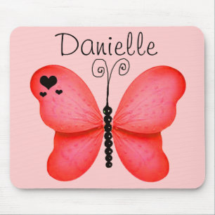 Ajoutez votre nom rougissent tapis de souris rouge