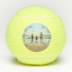 Ajoutez Votre Photo Balles de Tennis Cadeau Nom Pe