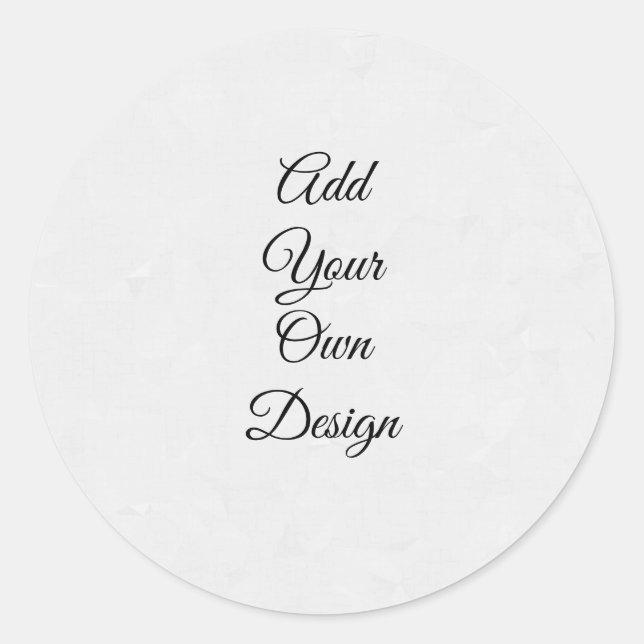 Ajoutez votre propre design - Autocollant Rond (Devant)