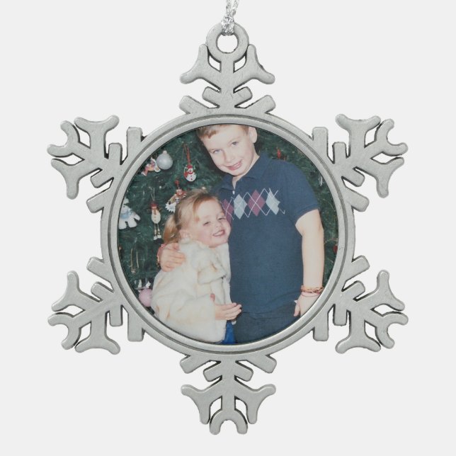 Ajoutez votre propre ornement photo Snowflake (Devant)