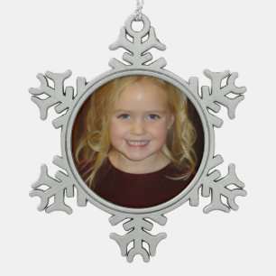 Ajoutez votre propre ornement photo Snowflake