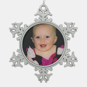 Ajoutez votre propre ornement photo Snowflake