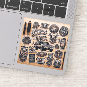 Ajoutez Votre Propre Sticker "Custom-Cut Vinyl" Pe