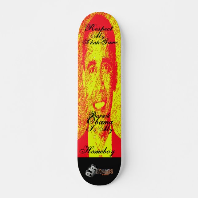 AJR Bretter respektieren mein Skate-Spiel Skateboard (Vorne)