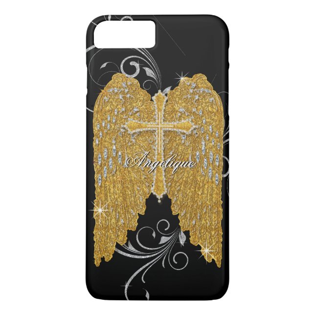 AJR-GS-3-angels-wings-BLK.jpg Case-Mate iPhone Hülle (Rückseite)