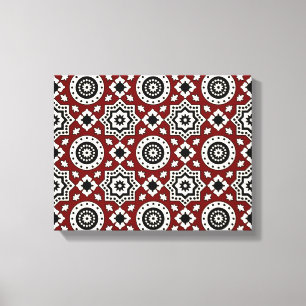 Ajrak-Stammmuster-Leinwand Leinwanddruck