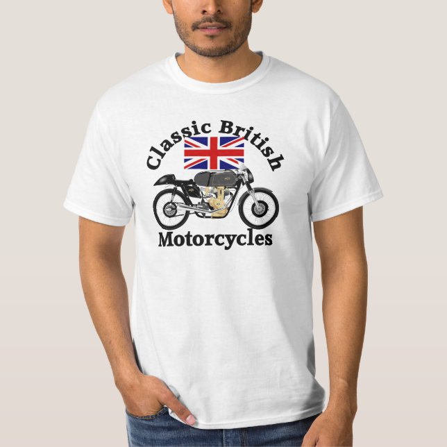 AJS 7R klassisches Fahrrad-T-Shirt T-Shirt (Vorderseite)