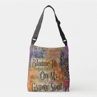 Ajustable Blâmez mon sac fourre-tout gitan à âme