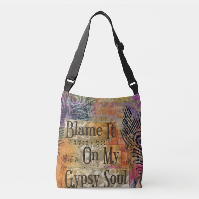 Ajustable Blâmez mon sac fourre-tout gitan à âme (Devant)