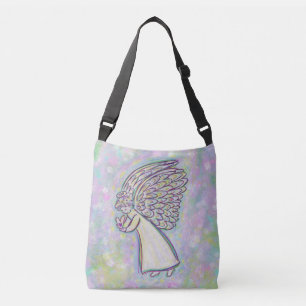 Ajustable Blanc Gardien Ange Purse Art croisé Sac carrosseri