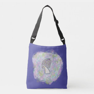 Ajustable Blanc Gardien Ange Purse Art croisé Sac carrosseri