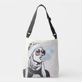 Ajustable Bubble Daydream Girl Sac fourre-tout d'art moderne