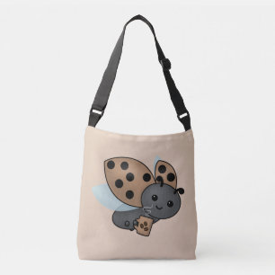 Ajustable Café Boire Ladybug Crossbody Sac