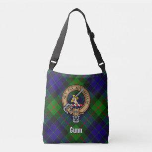 Ajustable Clan Gunn Tartan Crossbody Sac