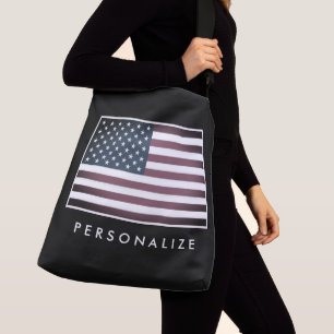 Ajustable Drapeau vintage américain grand sac à dos