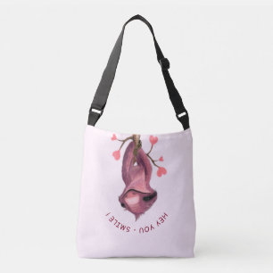 Ajustable Drôle Romantique Sloth Crossbody Sac Smile