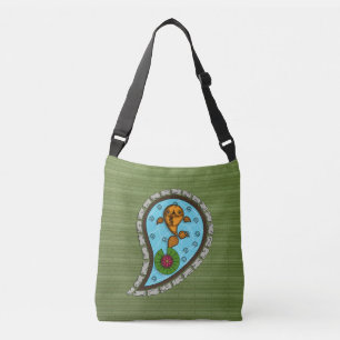 Ajustable Écale le sac à tout-sur-impression de poisson roug