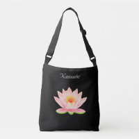 Fleur de lotus personnalisée sur sac bandoulière N