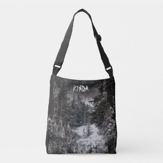 Ajustable Forêt foncée | Sac fourre-tout de la forêt de neig