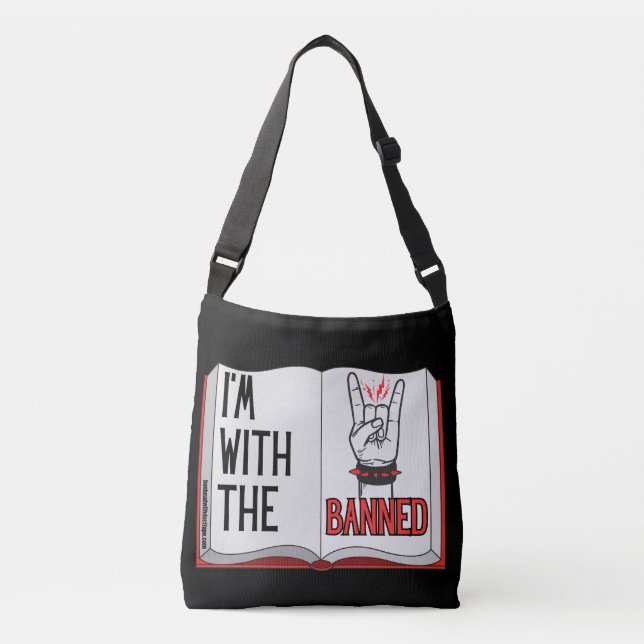 Ajustable Je suis avec le sac à crosse noir interdit (Devant)