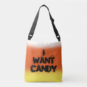 Ajustable "Je veux des bonbons" Sac de carrosserie de maïs